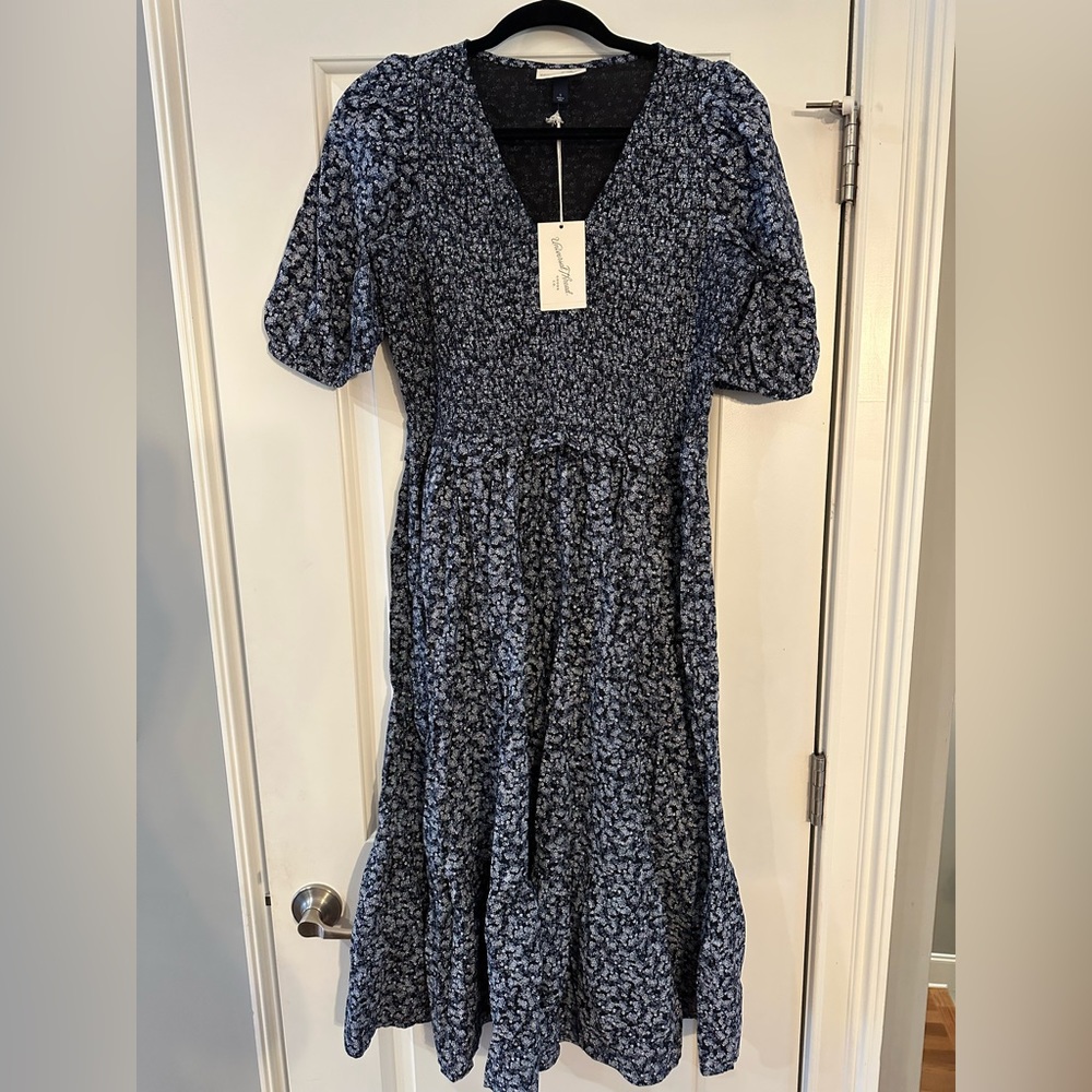 Sweet floral prairie retro puff sleeve midi dress Universal Threads NWT